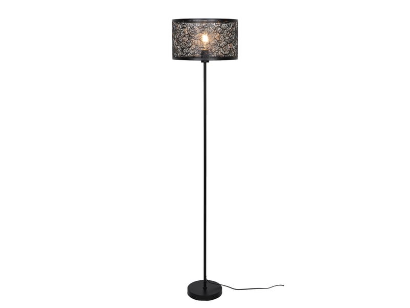 Lampadaire Métal 153 cm noir MOLLY - Conforama H