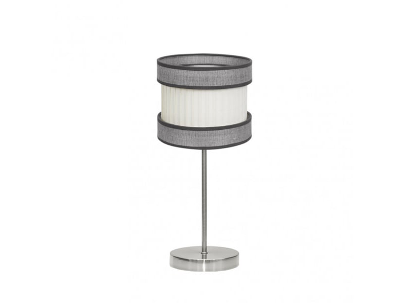  Lampe à poser fabrilamp home e14 coloris nickelgris-beige 45 x 18 x 18 cm 175571028 - Conforama A