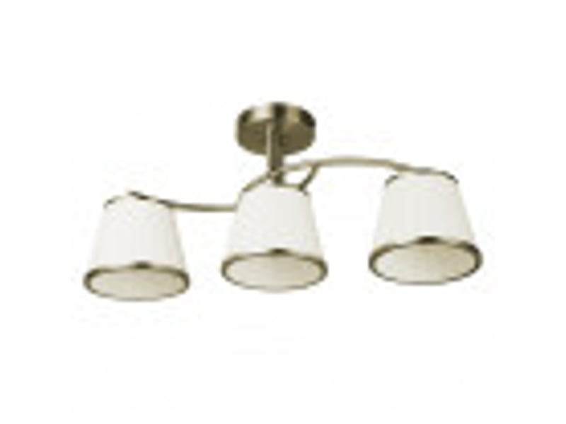  Fabrilamp lantanas, lampe classique, 3xe27, cuir et beige, 24 x 56 x 15,5 cm 151753014 - Conforama B