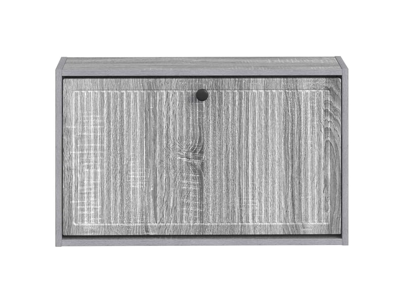  Meuble à chaussures mural, armoire à chaussures ede 71x17x43 cm sonoma gris  - Conforama D