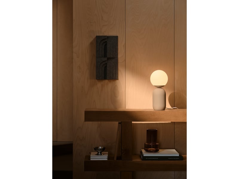  Lampe à poser notti métal marron clair , h. 34,5 - ip20 - e14 nordlux intérieur 2011035018 - Conforama B