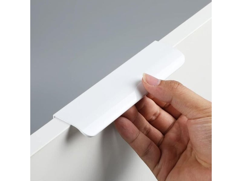  Lot de 4 poignées encastrées invisibles, poignées cachées pour portes de tiroirs et commodes  - Conforama A