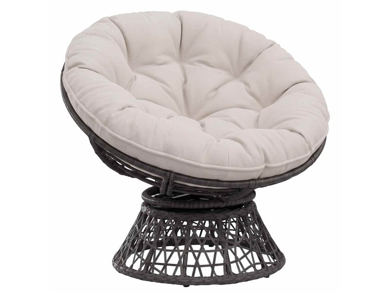  Coussin de chaise suspendue, coussin d'assise vianen 100 % polyester blanc cf54258  - Conforama C