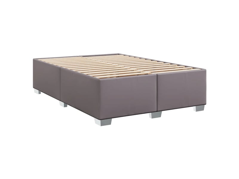  Lit double- lit adulte -  cadre de lit sans matelas gris 140x200 cm similicuir  - Conforama B