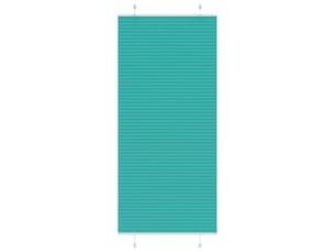 Store plissé, store de fenêtre vert pétrole 90x200 cm largeur du tissu 89,4 cm cf47111