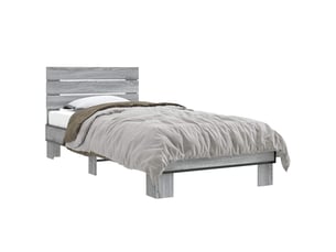 Lit simple 80x200 cm coloris gris