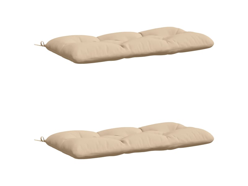 Lot de 2 coussins de banc, coussins d'assise vianen 100 % polyester crème cf57652  - Conforama A