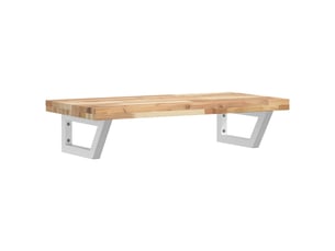 Étagère de vasque | étagère murale acier et bois massif d'acacia shl2358