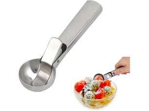 Cuillère à glace idéal pour la crème glacée, le melon, les boulettes de viande, les pâtes, la purée de pommes de terre ou les boules de melon