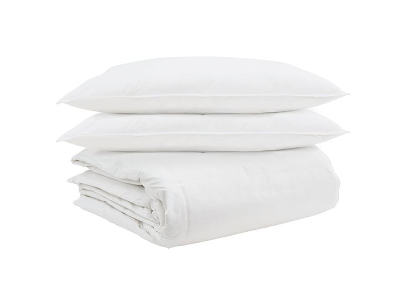  Ensemble de duvet avec oreiller 3 pcs - couette blanc plume de canard  - Conforama A