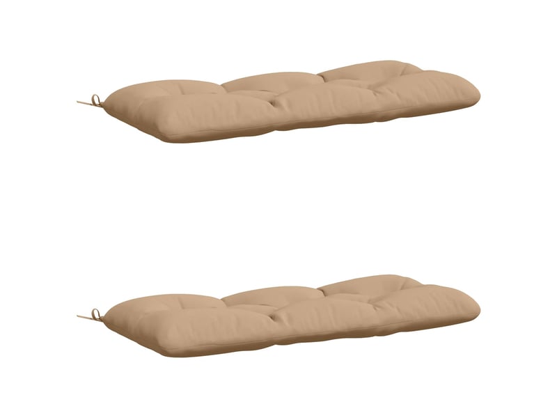  Lot de 2 coussins de banc, coussins d'assise vianen 100 % polyester sable cf57669  - Conforama A