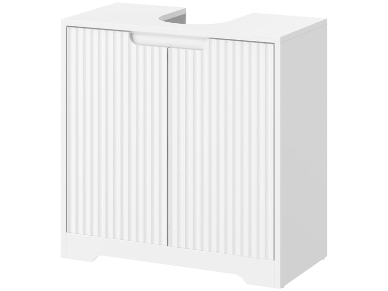 Meuble sous-évier avec portes à fermeture amortie 60 x 30 x 60 cm blanc  - Conforama B