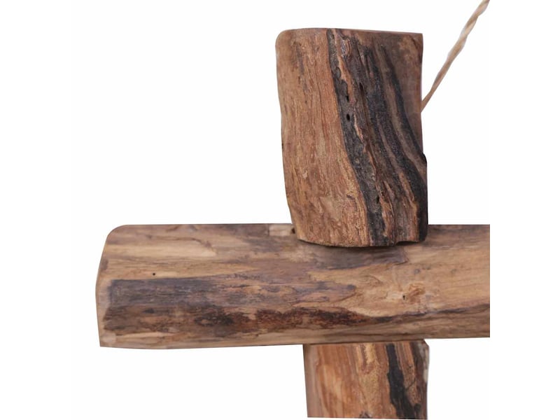  Miroir, miroir décoratif à bûches naturel 50x50 cm bois de teck recyclé cf62684  - Conforama D