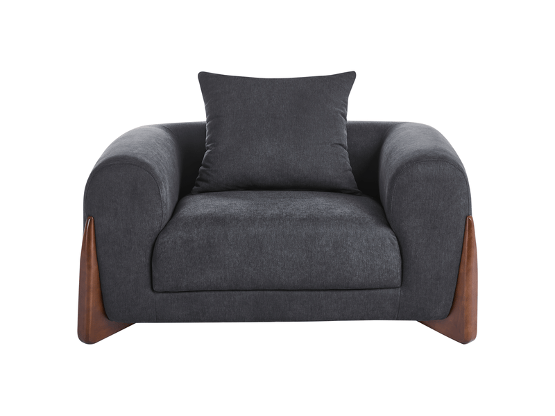 Fauteuil vinliden noir  - Conforama D
