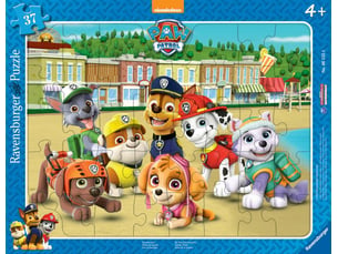 Puzzle cadre 30-48 pieces pat'patrouille photo de famille