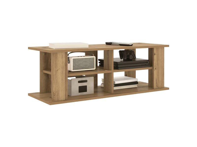  Support de télévision 96x35x33,5 cm chêne artisanal  - Conforama C