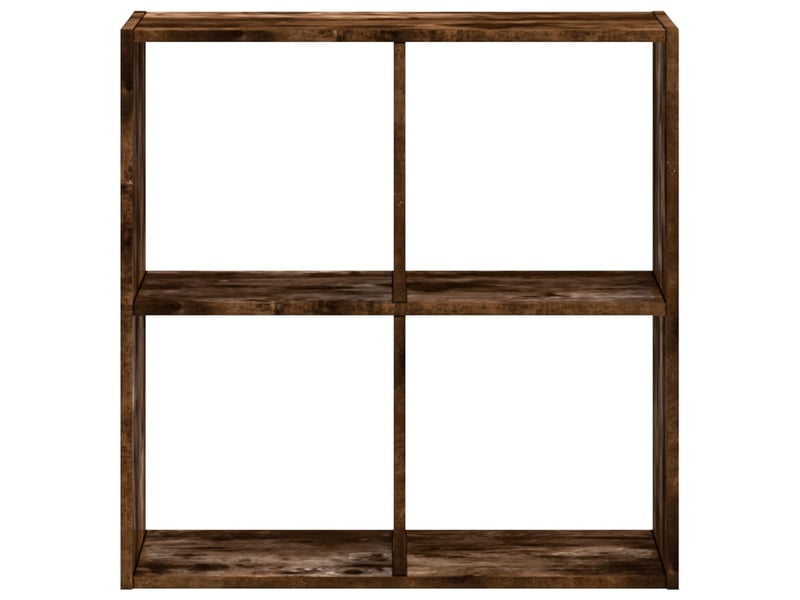  Bibliothèque, étagère de rangement chêne fumé 68,5x32x68,5 cm bois d'ingénierie  - Conforama D