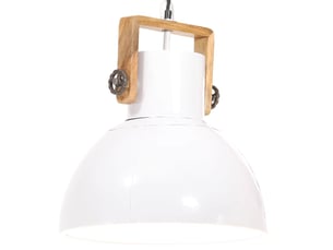 Lampe suspendue, suspension luminaire industrielle 25 w blanc rond 40 cm e27