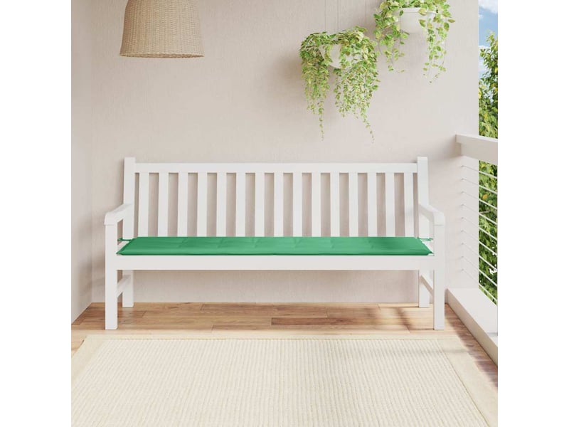  Coussin de banc de jardin, coussin d'assise vert 180x50x3 cm tissu oxford cf52857  - Conforama B