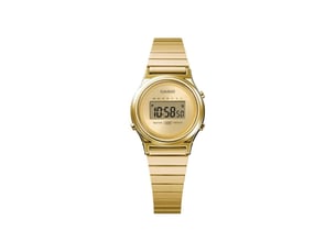 Montre casio vintage la700weg doree digitale bracelet acier inoxydable