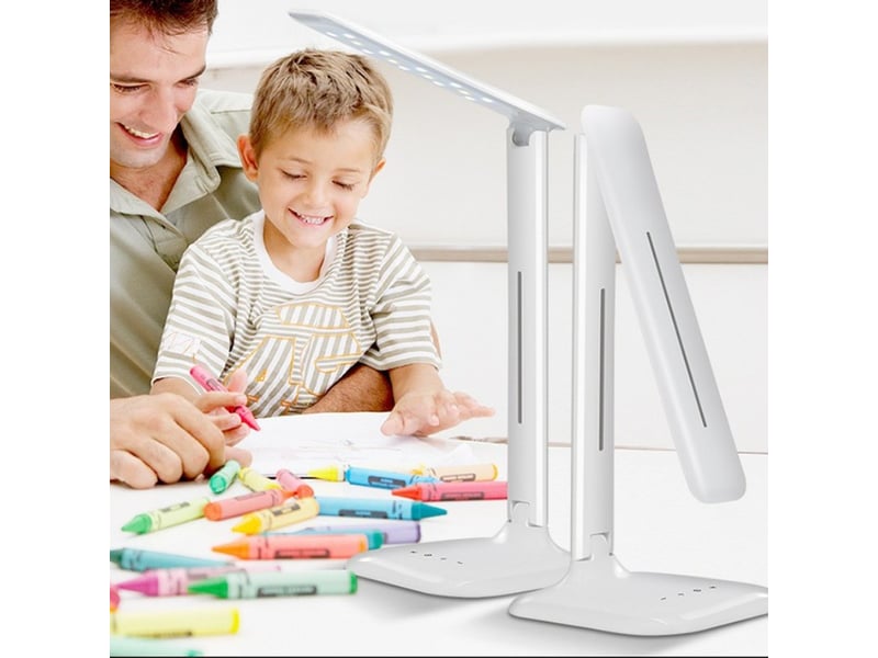  Lampe de bureau led tactile – 3 modes d'éclairage et luminosité réglable  - Conforama B