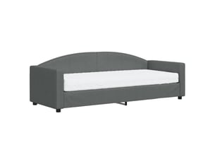 Lit simple 80x200 cm coloris gris