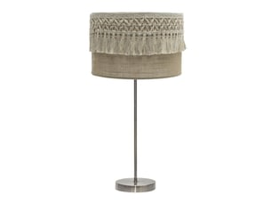 Lampe à poser fabrilamp ekaterina toile de jute 1 x e27 63 x 30 x 30 cm