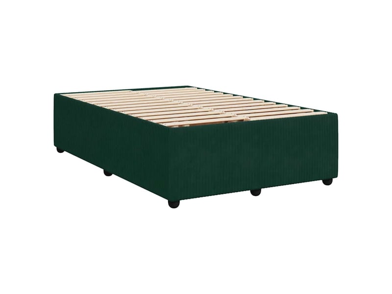  Lit double- lit adulte -  cadre de lit sans matelas vert foncé 120x190 cm velours  - Conforama B