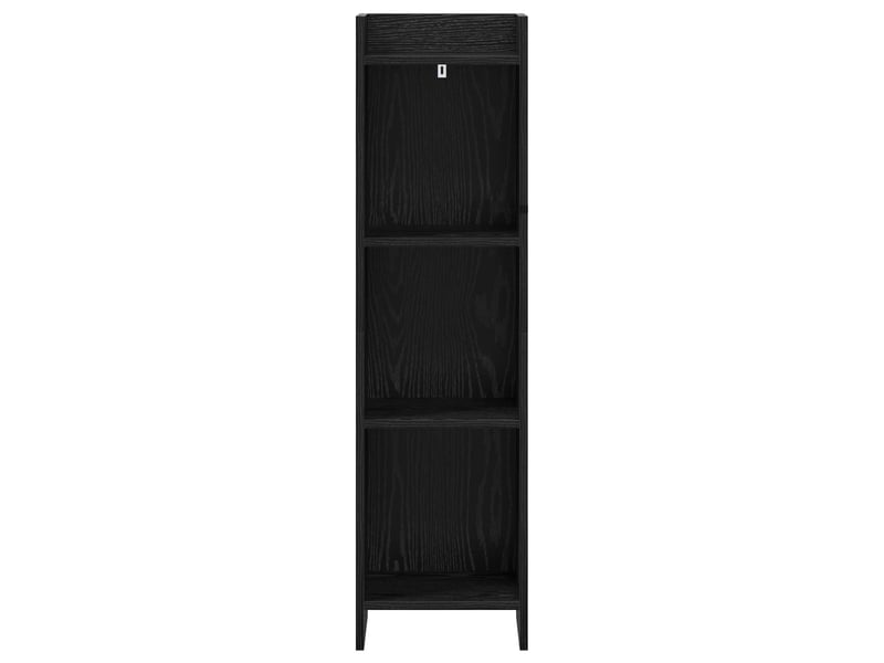  Bibliothèque, meuble de rangement salon chêne noir 30 x 30 x 111 cm bois d'ingénierie  - Conforama D