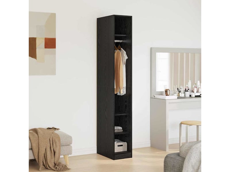 Armoire chambre, armoire de rangement chêne noir 30x50x200 cm bois d'ingénierie shl20110  - Conforama D