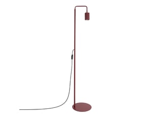 Lampadaire rayo 1 bordeaux aluminium moderne 160x30x30cm