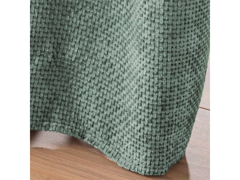  Rideau à œillets en velours chenille 140x260 cm 1613115 - Conforama C
