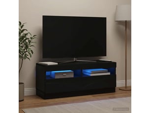 Meuble tv coloris noir 1 cm <strong></strong> <strong></strong>