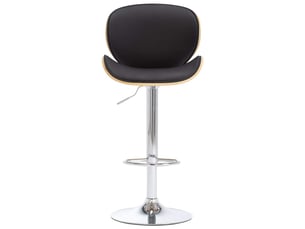 Tabouret de bar, chaise de bar noir similicuir shl1147