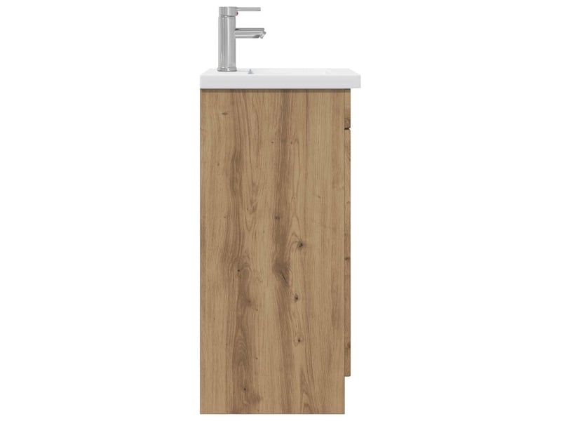  Meuble de salle de bain avec évier chêne artisanal shl5257  - Conforama E