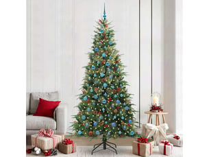 Sapin de noël - arbre de noël artificiel à branches articulées vert 240 cm