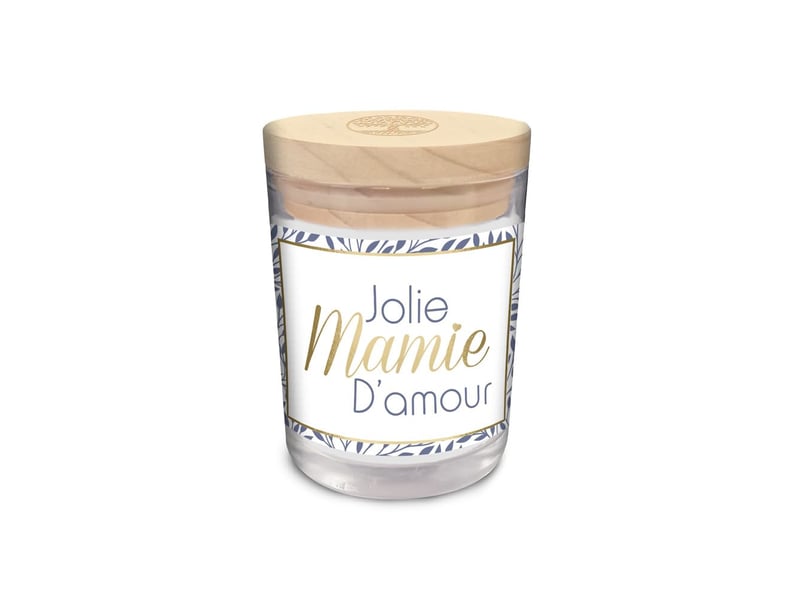  Stc - bougie en verre parfumée  jolie mamie d'amour  - Conforama A
