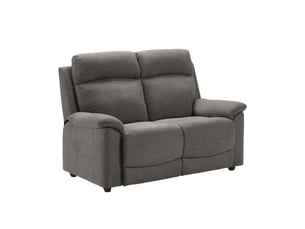Canapé droit fixe ALTOBUY BRIANA 2 places Polyester gris