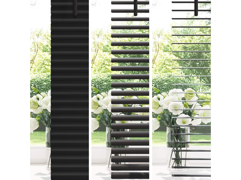  Store vénitien, store de fenêtre noir 150 x 40 cm 25 mm pvc cf48103  - Conforama D