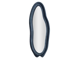 Miroir rectangulaire à poser coloris bleu    - 4 cm x 40 cm