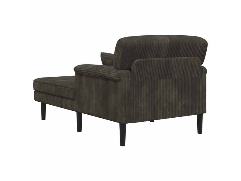  Vidaxl méridienne anthracite tissu en velours côtelé  - Conforama E
