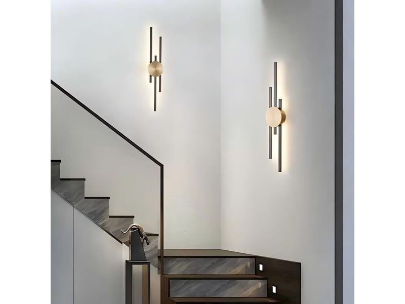 Applique murale intérieure led iinéaire longue bande 3 températures de couleur dimmable 63cm noir  - Conforama E