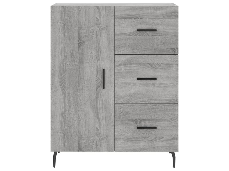  Buffet - bahut - meuble de rangement sonoma gris 69,5x34x90 cm bois d'ingénierie  - Conforama E