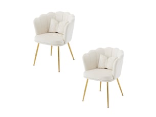 Fauteuil fixe MAISONORA Velours beige