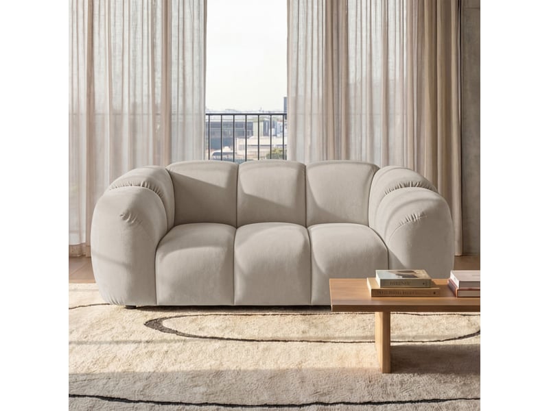  Selsey millma - canapé - 180 cm - velours gris Millma - Conforama B