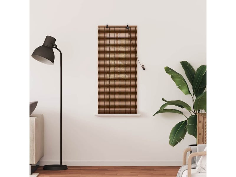 Store enrouleur - rideau enrouleur marron 60 x 160 cm bambou - Conforama C
