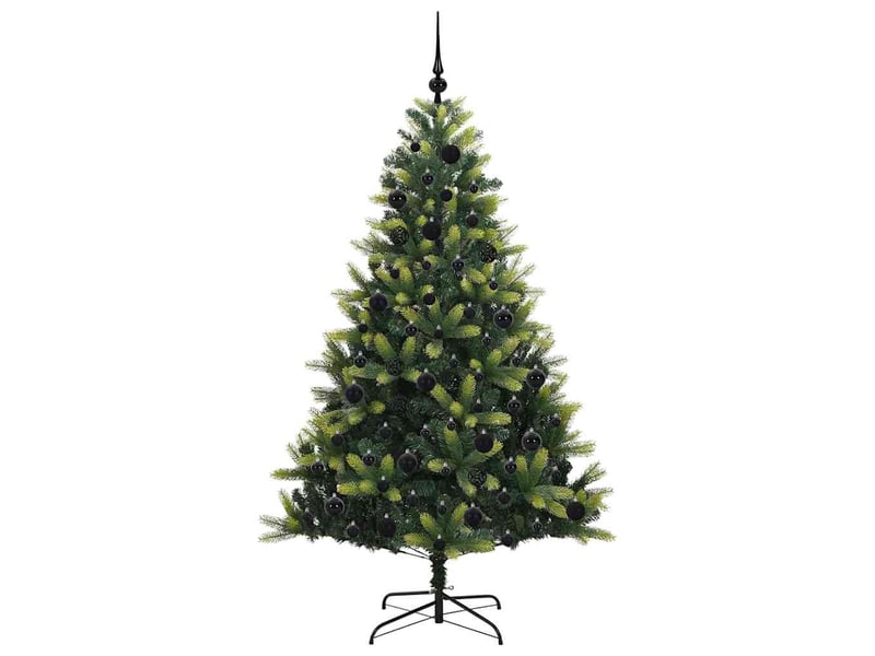  Sapin de noël - arbre de noël artificiel en silicone flexible 300 leds vert  - Conforama D