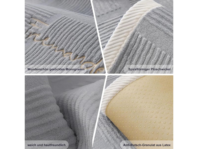 Housse de canapé pour salon 70x150 cm – grise - Conforama C
