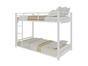 Lit superposé 2x90x190 cm coloris blanc