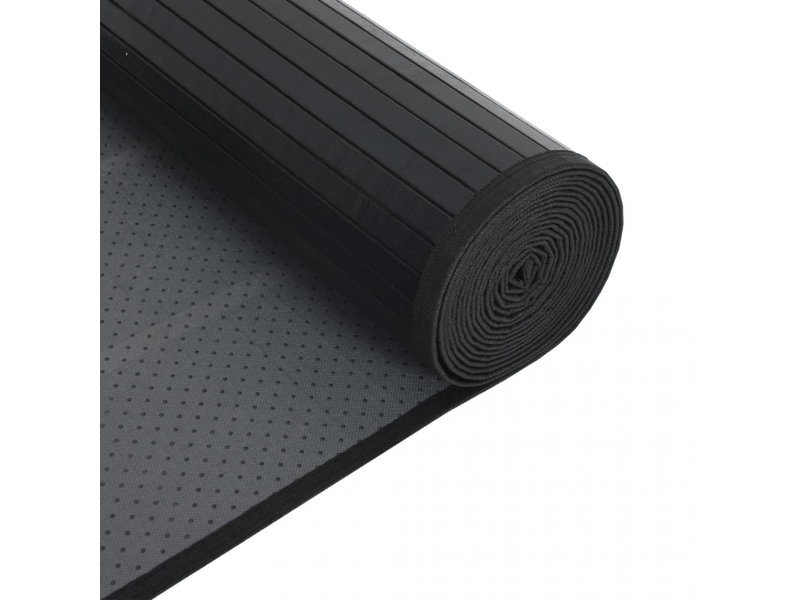  Tapis rectangulaire noir 60x500 cm bambou - comfortxl 376852 - Conforama E